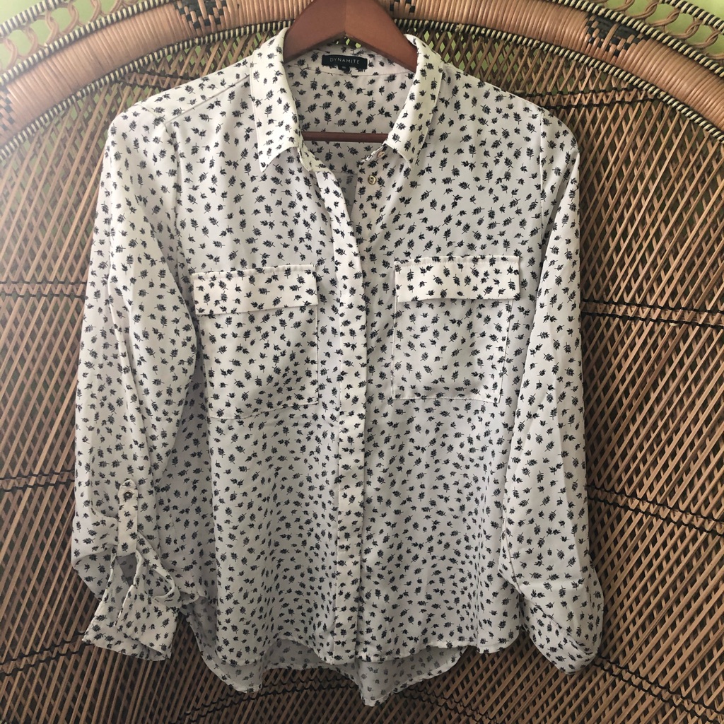 2/20 Leaf Pattern Blouse